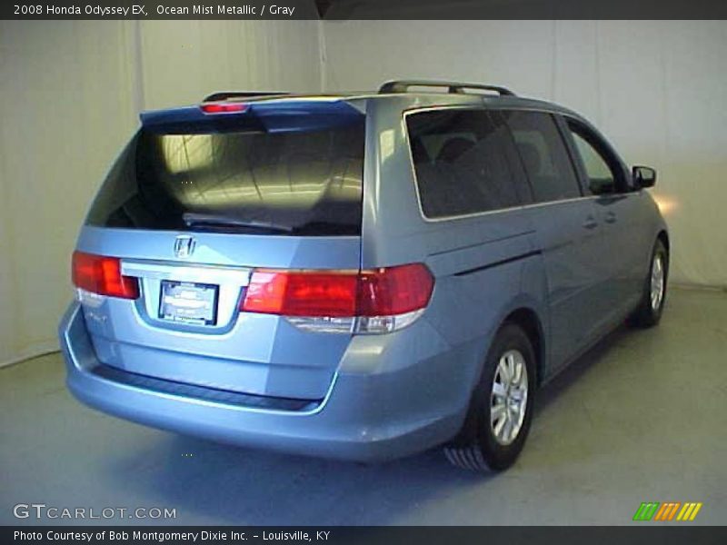 Ocean Mist Metallic / Gray 2008 Honda Odyssey EX