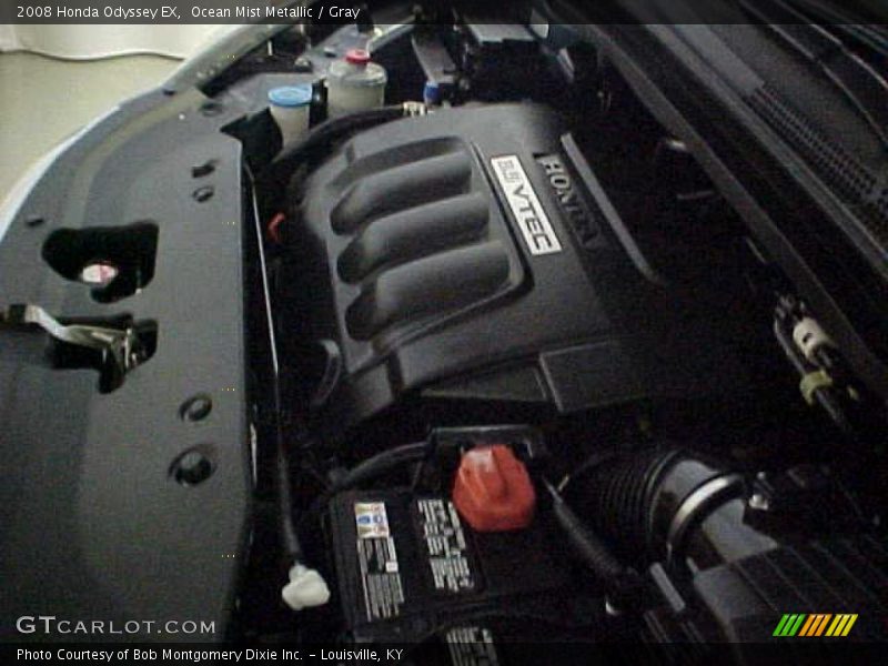 Ocean Mist Metallic / Gray 2008 Honda Odyssey EX