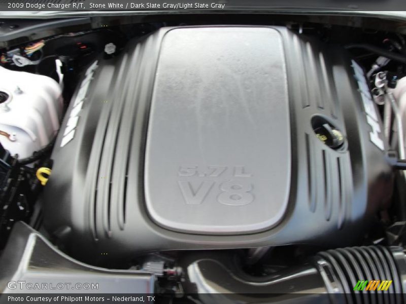Stone White / Dark Slate Gray/Light Slate Gray 2009 Dodge Charger R/T