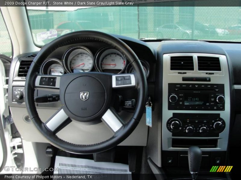 Stone White / Dark Slate Gray/Light Slate Gray 2009 Dodge Charger R/T