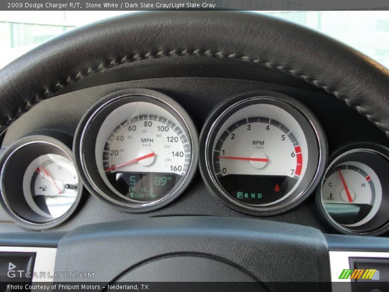 Stone White / Dark Slate Gray/Light Slate Gray 2009 Dodge Charger R/T