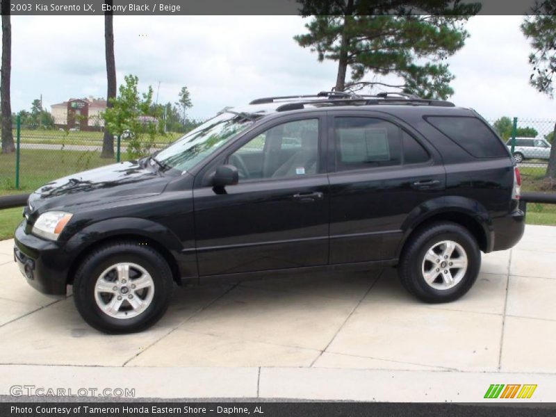 Ebony Black / Beige 2003 Kia Sorento LX