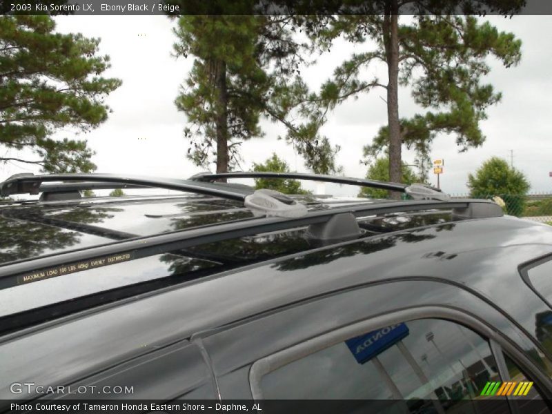 Ebony Black / Beige 2003 Kia Sorento LX