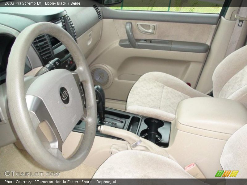 Ebony Black / Beige 2003 Kia Sorento LX
