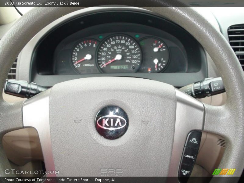 Ebony Black / Beige 2003 Kia Sorento LX