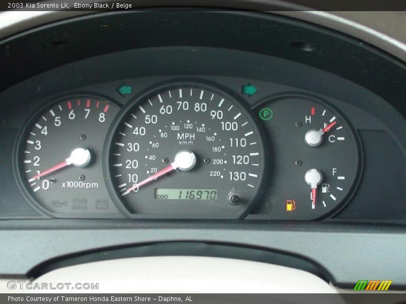 Ebony Black / Beige 2003 Kia Sorento LX