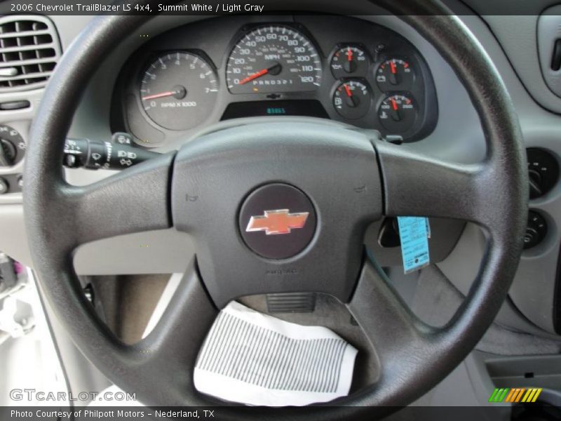 Summit White / Light Gray 2006 Chevrolet TrailBlazer LS 4x4