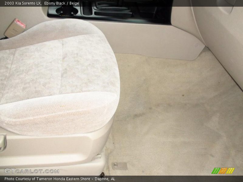 Ebony Black / Beige 2003 Kia Sorento LX