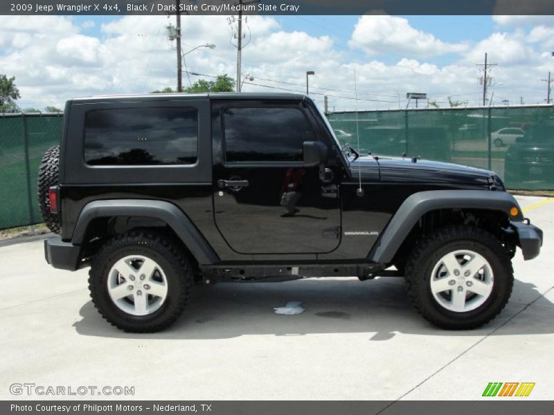 Black / Dark Slate Gray/Medium Slate Gray 2009 Jeep Wrangler X 4x4