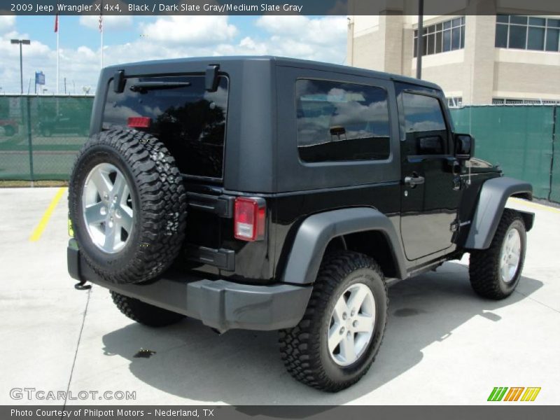 Black / Dark Slate Gray/Medium Slate Gray 2009 Jeep Wrangler X 4x4