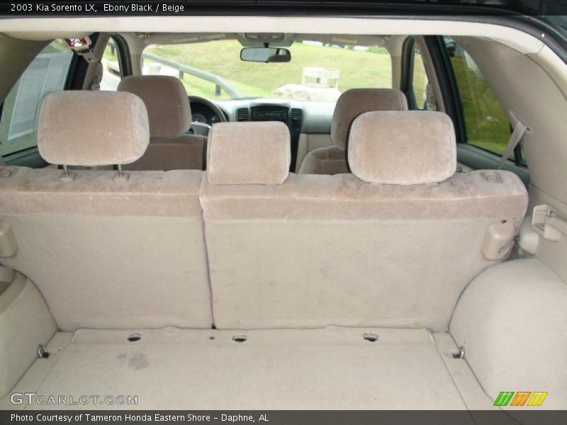 Ebony Black / Beige 2003 Kia Sorento LX