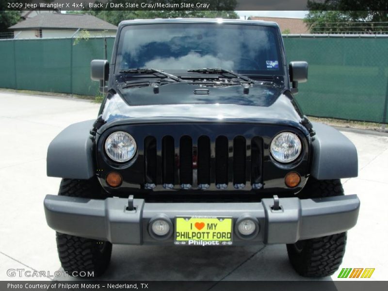 Black / Dark Slate Gray/Medium Slate Gray 2009 Jeep Wrangler X 4x4