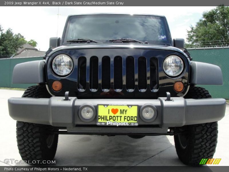 Black / Dark Slate Gray/Medium Slate Gray 2009 Jeep Wrangler X 4x4