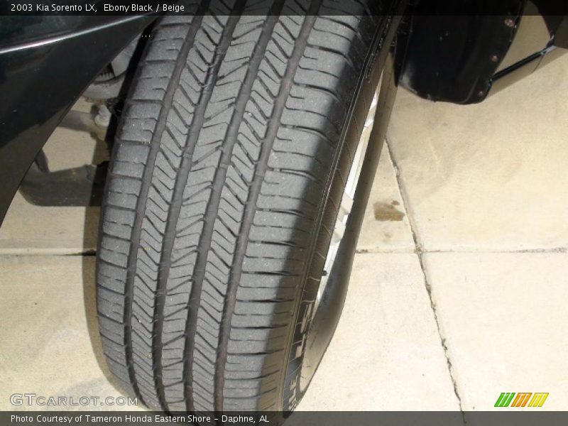 Ebony Black / Beige 2003 Kia Sorento LX