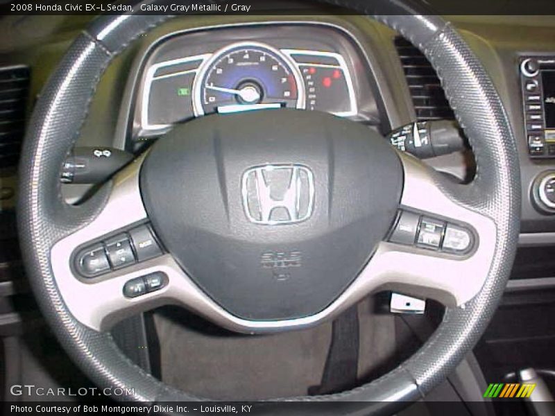 Galaxy Gray Metallic / Gray 2008 Honda Civic EX-L Sedan