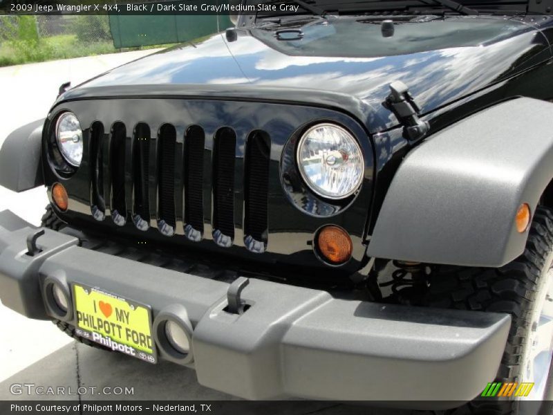 Black / Dark Slate Gray/Medium Slate Gray 2009 Jeep Wrangler X 4x4