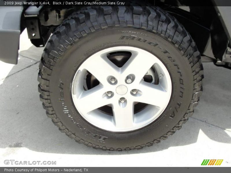 Black / Dark Slate Gray/Medium Slate Gray 2009 Jeep Wrangler X 4x4