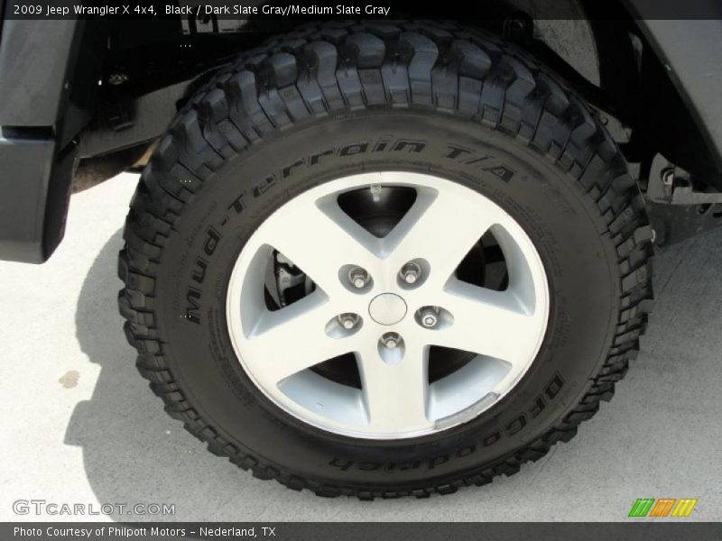 Black / Dark Slate Gray/Medium Slate Gray 2009 Jeep Wrangler X 4x4
