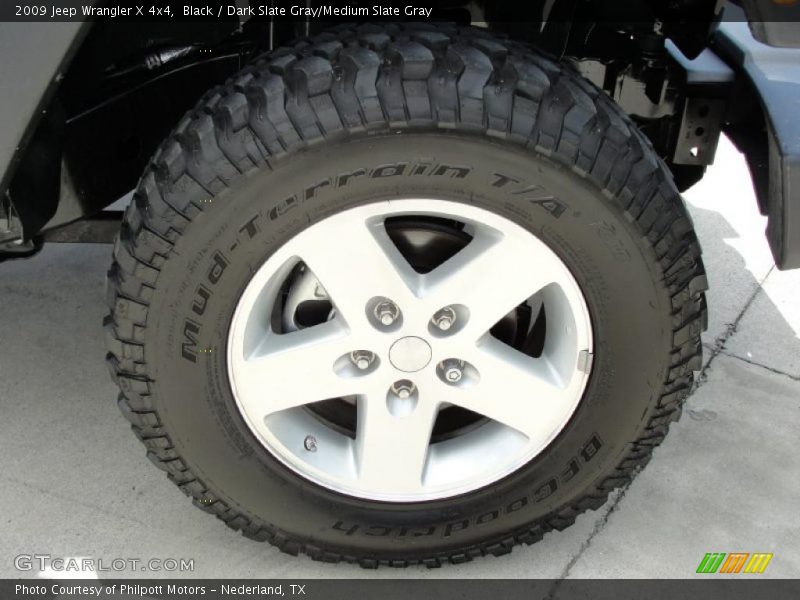 Black / Dark Slate Gray/Medium Slate Gray 2009 Jeep Wrangler X 4x4