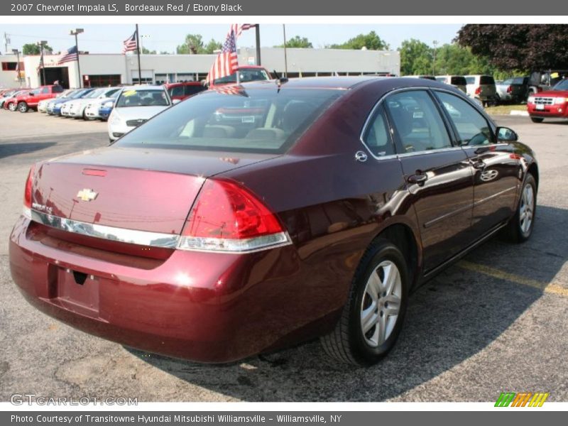 Bordeaux Red / Ebony Black 2007 Chevrolet Impala LS