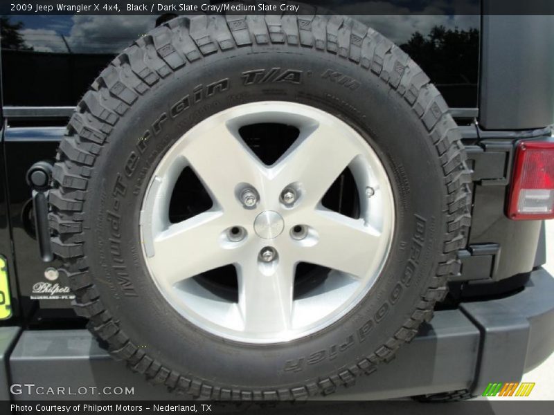 Black / Dark Slate Gray/Medium Slate Gray 2009 Jeep Wrangler X 4x4