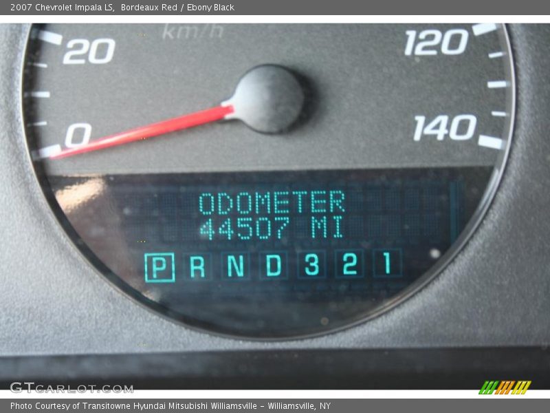 Bordeaux Red / Ebony Black 2007 Chevrolet Impala LS
