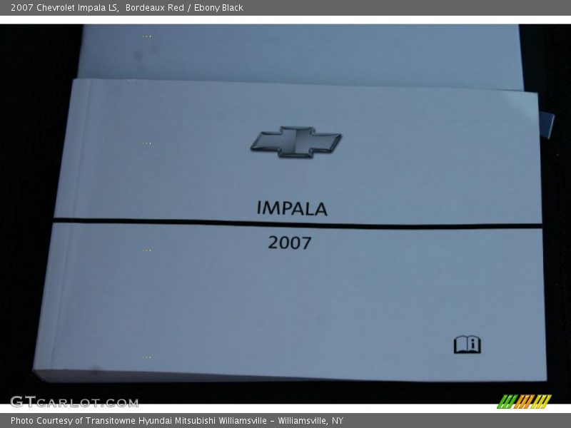 Bordeaux Red / Ebony Black 2007 Chevrolet Impala LS