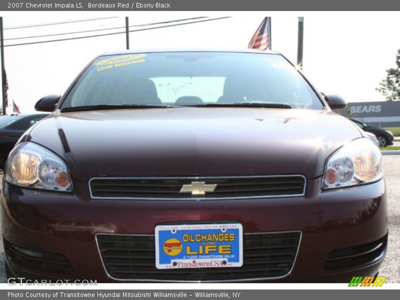 Bordeaux Red / Ebony Black 2007 Chevrolet Impala LS