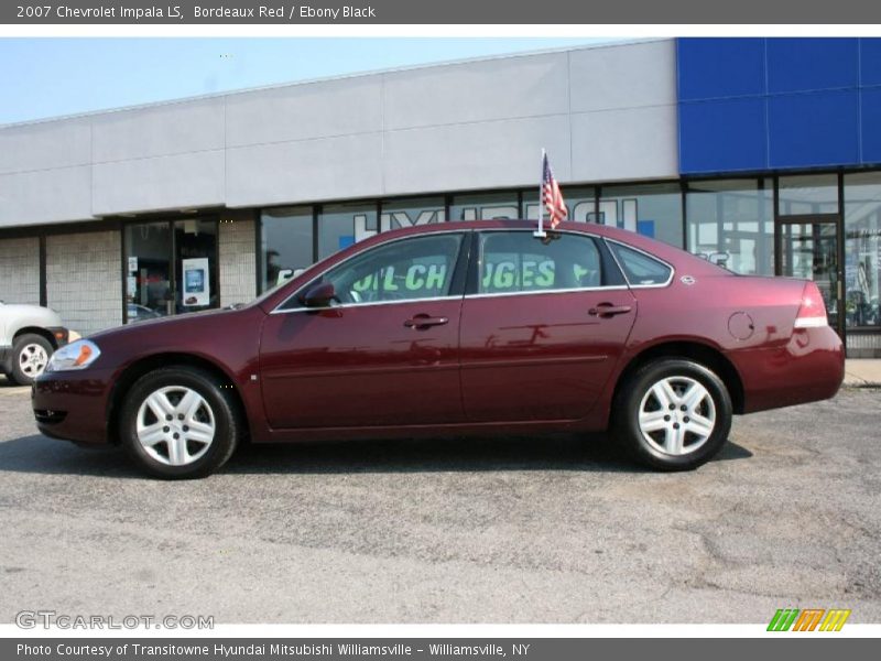 Bordeaux Red / Ebony Black 2007 Chevrolet Impala LS