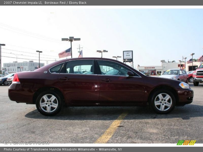 Bordeaux Red / Ebony Black 2007 Chevrolet Impala LS