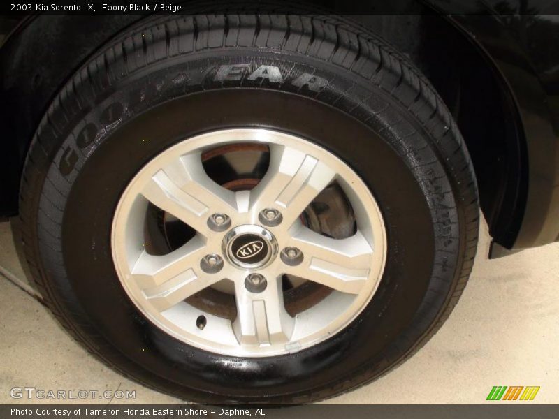 Ebony Black / Beige 2003 Kia Sorento LX