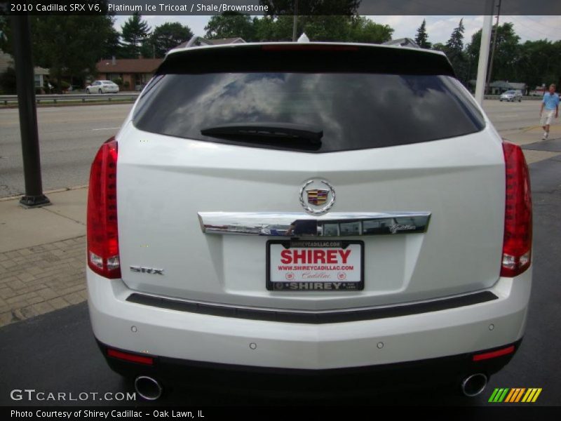 Platinum Ice Tricoat / Shale/Brownstone 2010 Cadillac SRX V6
