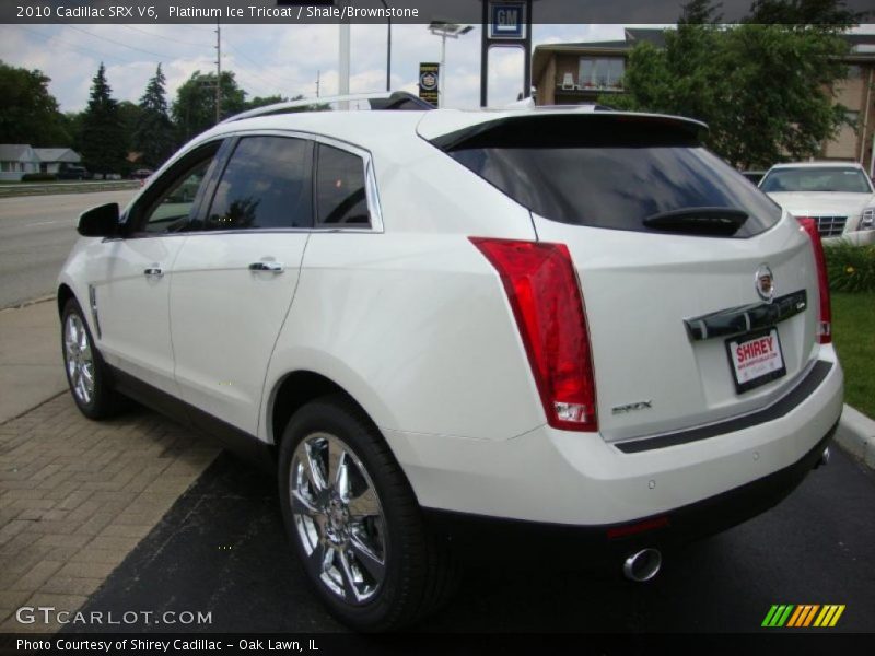 Platinum Ice Tricoat / Shale/Brownstone 2010 Cadillac SRX V6