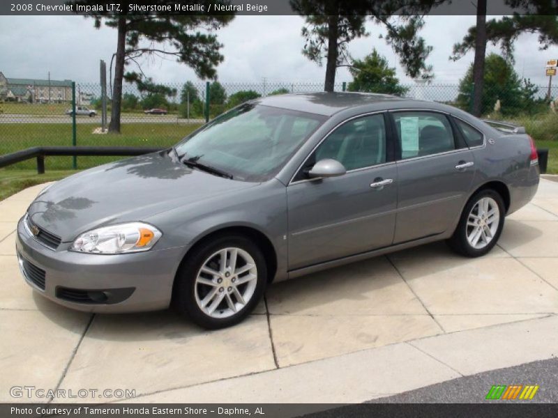 Silverstone Metallic / Neutral Beige 2008 Chevrolet Impala LTZ