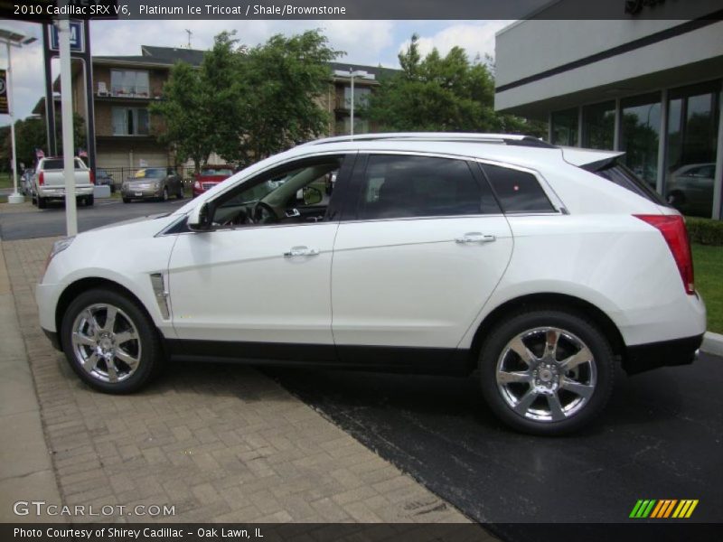 Platinum Ice Tricoat / Shale/Brownstone 2010 Cadillac SRX V6