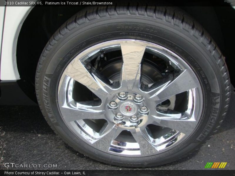 Platinum Ice Tricoat / Shale/Brownstone 2010 Cadillac SRX V6