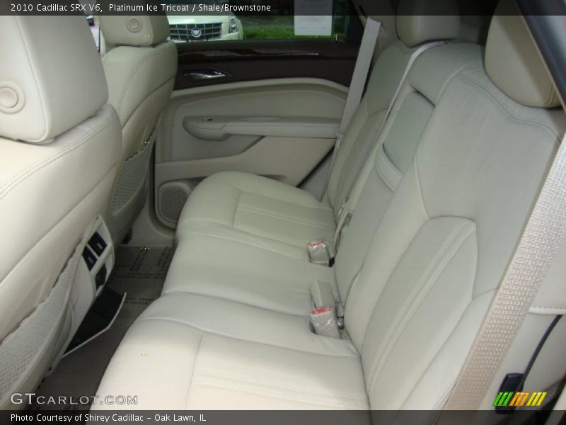 Platinum Ice Tricoat / Shale/Brownstone 2010 Cadillac SRX V6