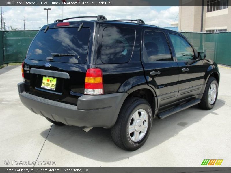 Black Clearcoat / Medium Dark Flint 2003 Ford Escape XLT V6