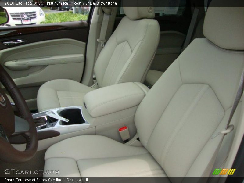 Platinum Ice Tricoat / Shale/Brownstone 2010 Cadillac SRX V6
