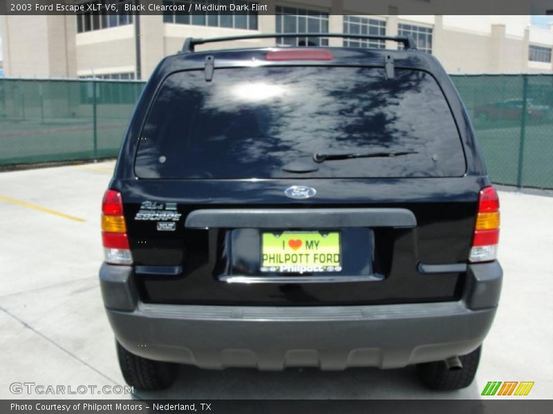 Black Clearcoat / Medium Dark Flint 2003 Ford Escape XLT V6