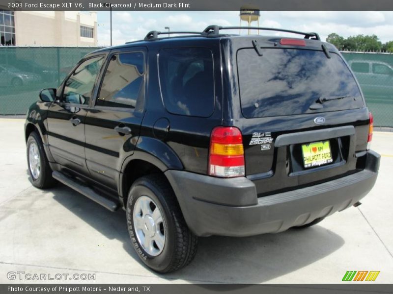 Black Clearcoat / Medium Dark Flint 2003 Ford Escape XLT V6