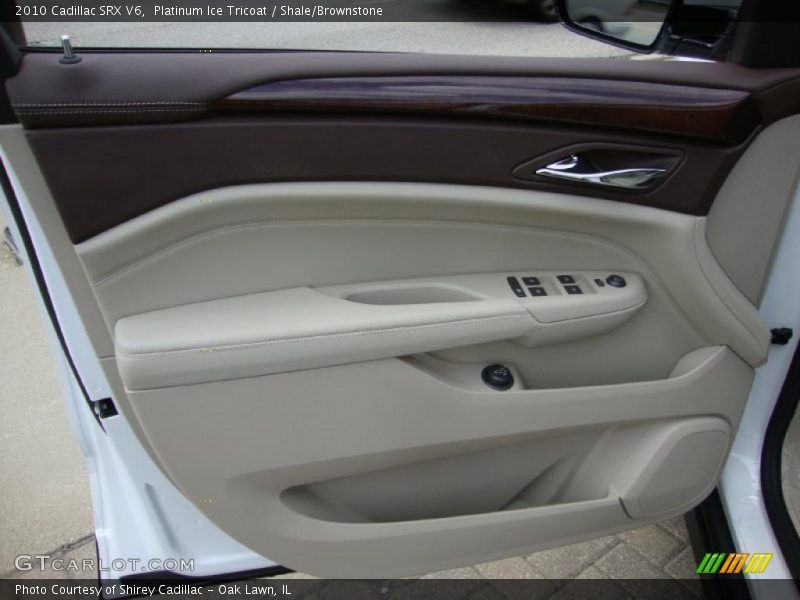 Platinum Ice Tricoat / Shale/Brownstone 2010 Cadillac SRX V6