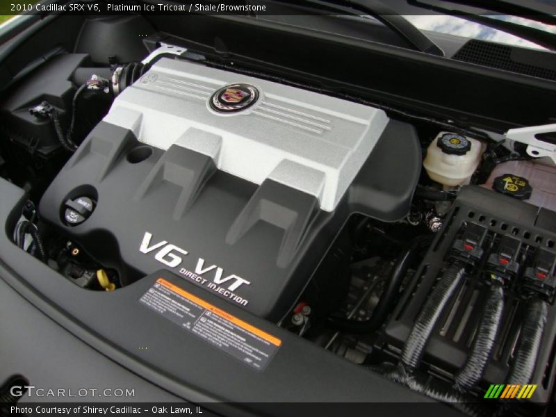 Platinum Ice Tricoat / Shale/Brownstone 2010 Cadillac SRX V6