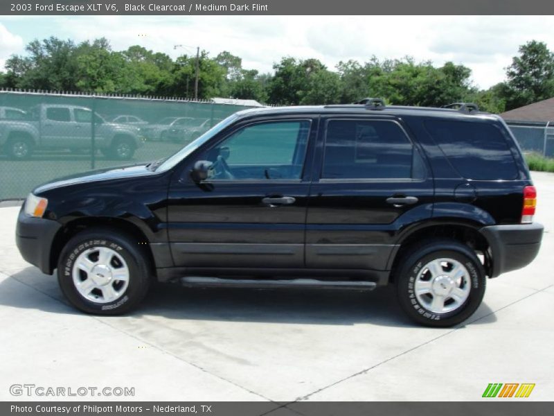 Black Clearcoat / Medium Dark Flint 2003 Ford Escape XLT V6