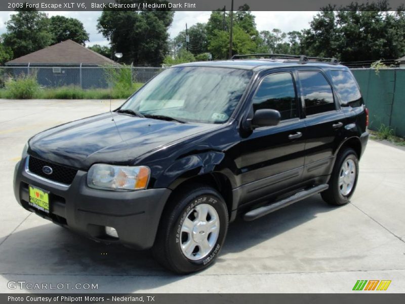 Black Clearcoat / Medium Dark Flint 2003 Ford Escape XLT V6
