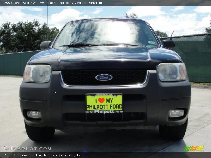 Black Clearcoat / Medium Dark Flint 2003 Ford Escape XLT V6