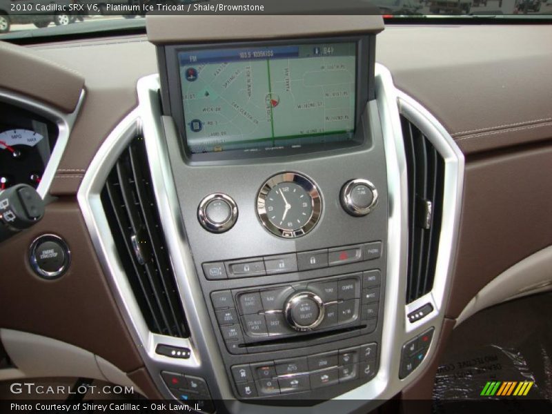 Platinum Ice Tricoat / Shale/Brownstone 2010 Cadillac SRX V6