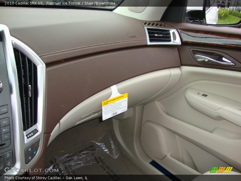 Platinum Ice Tricoat / Shale/Brownstone 2010 Cadillac SRX V6