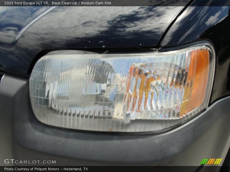 Black Clearcoat / Medium Dark Flint 2003 Ford Escape XLT V6