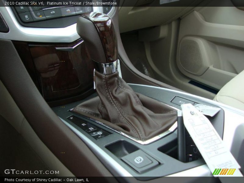 Platinum Ice Tricoat / Shale/Brownstone 2010 Cadillac SRX V6